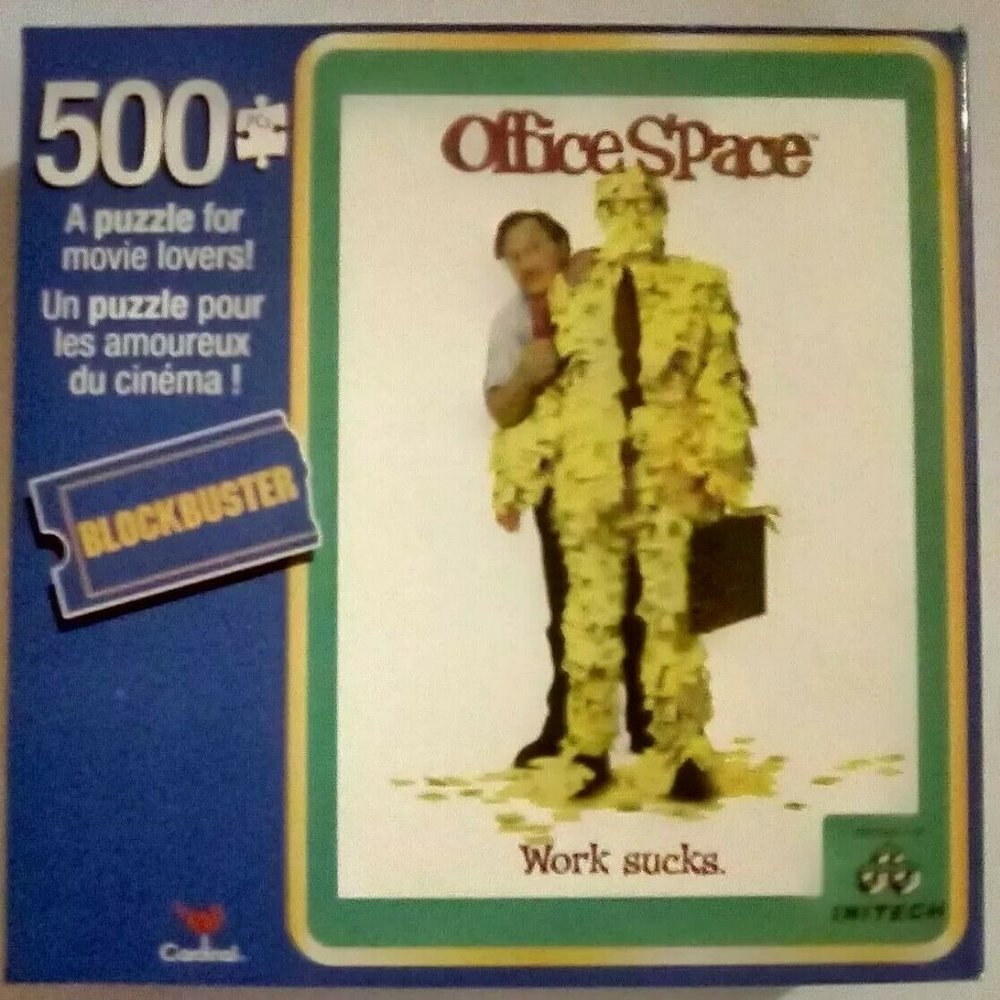 NWT BLOCKBUSTER OFFICE SPACE 500 PC PUZZLE 11X14